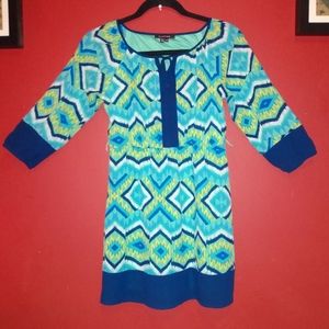 My Michelle Blue Multicolor Dress Size 14